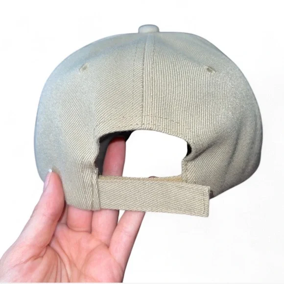 Tan Baseball Cap with White Logo - Picture 3 of 3